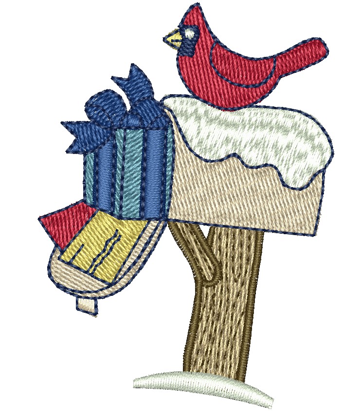 Matriz de matriz Matriz De Bordado Cardeal De Natal